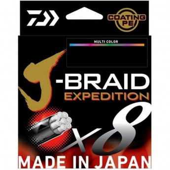 Леска DAIWA J-BRAID EXPEDITION×8E 0.28mm-300m MULTI COLOR